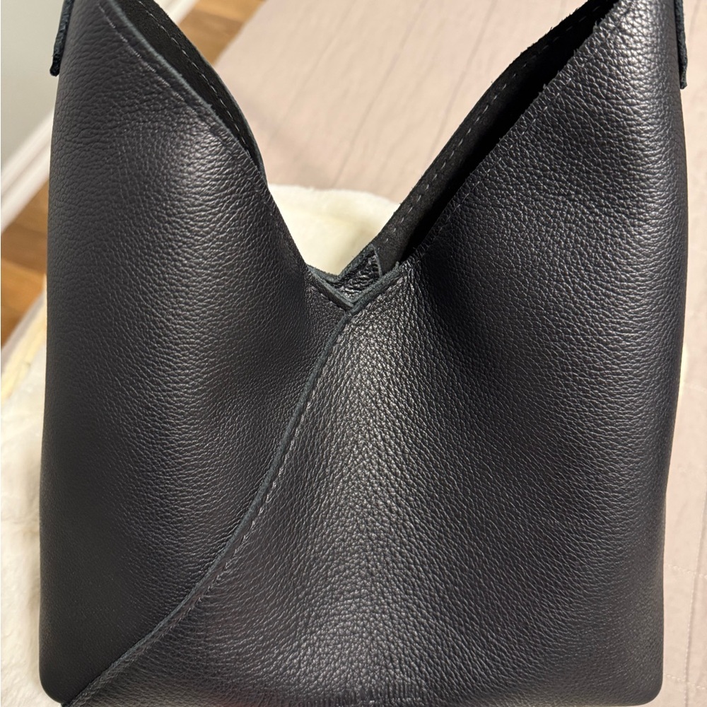 Portland Leather Black Hobo Bag